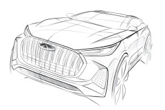 奇瑞开启颠覆性全新设计 瑞虎7 PLUS新能源车型草图曝光