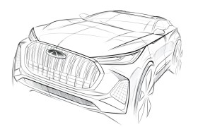 奇瑞开启颠覆性全新设计 瑞虎7 PLUS新能源车型草图曝光